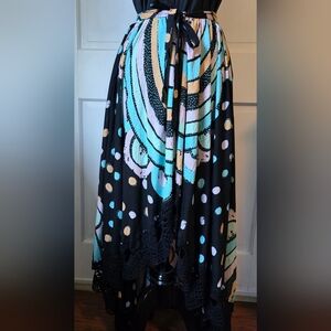 Free People Multi Color 1/2 Skirt